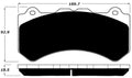 Porterfield Brake Pads for 2016 NISSAN GTR