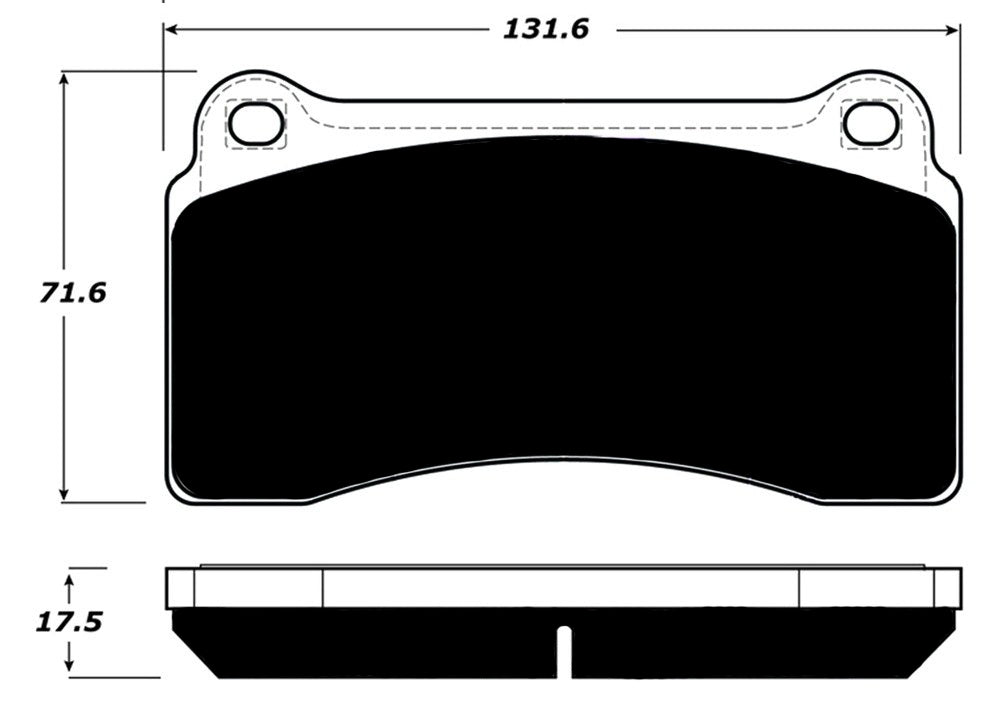 Porterfield Brake Pads for 2016 NISSAN GTR