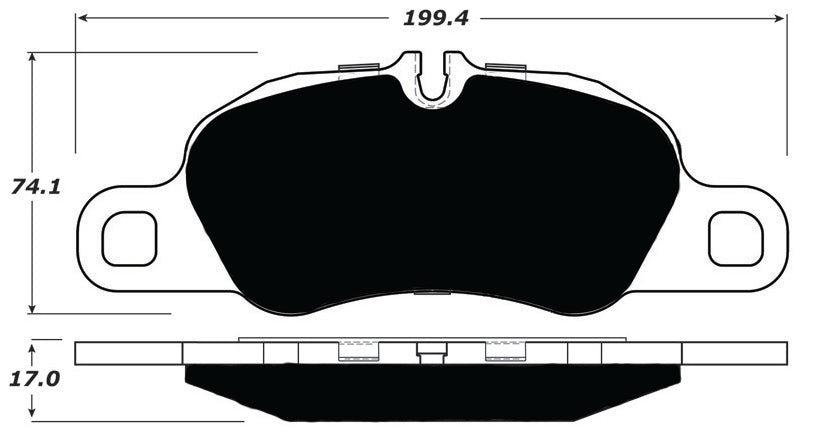 Porterfield Brake Pads for 2016 PORSCHE CAYMAN Coupe S w/Iron Discs