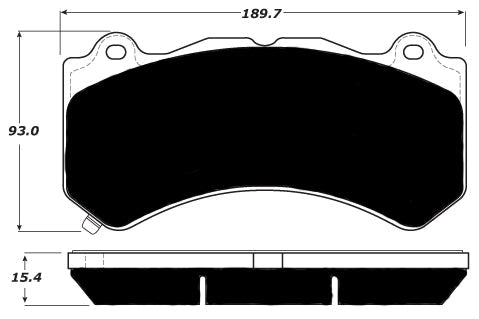 Porterfield Brake Pads for 2018 CHEVROLET Camaro SS Brembo 6 Piston