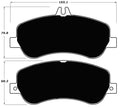 Porterfield Brake Pads for 2014 MERCEDES-BENZ GLK350