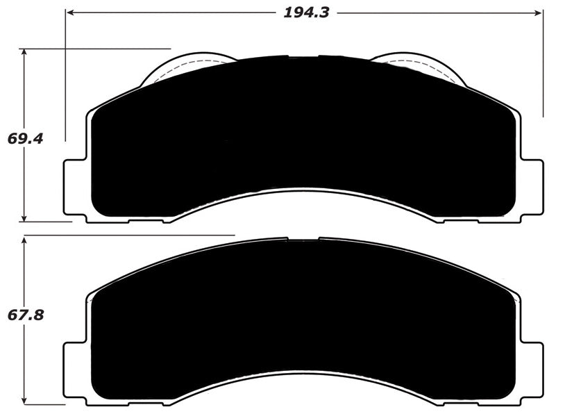 Porterfield Brake Pads for 2015 LINCOLN NAVIGATOR