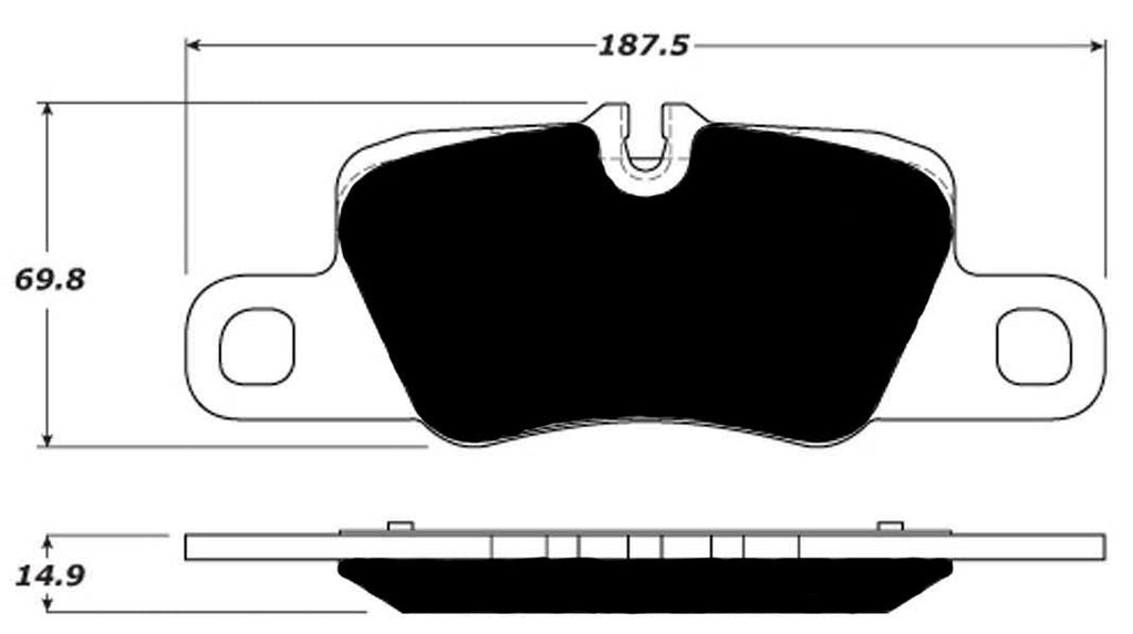 Porterfield Brake Pads for 2015 PORSCHE 911 GTS w/Iron Discs