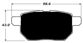 Porterfield Brake Pads for 2012 TOYOTA PRIUS