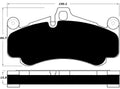 Porterfield Brake Pads for 2011 PORSCHE 911 GT3 w/Iron Discs