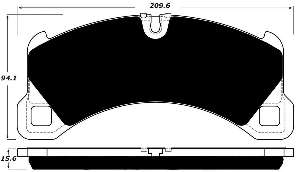 Porterfield Brake Pads for 2015 PORSCHE MACAN- S