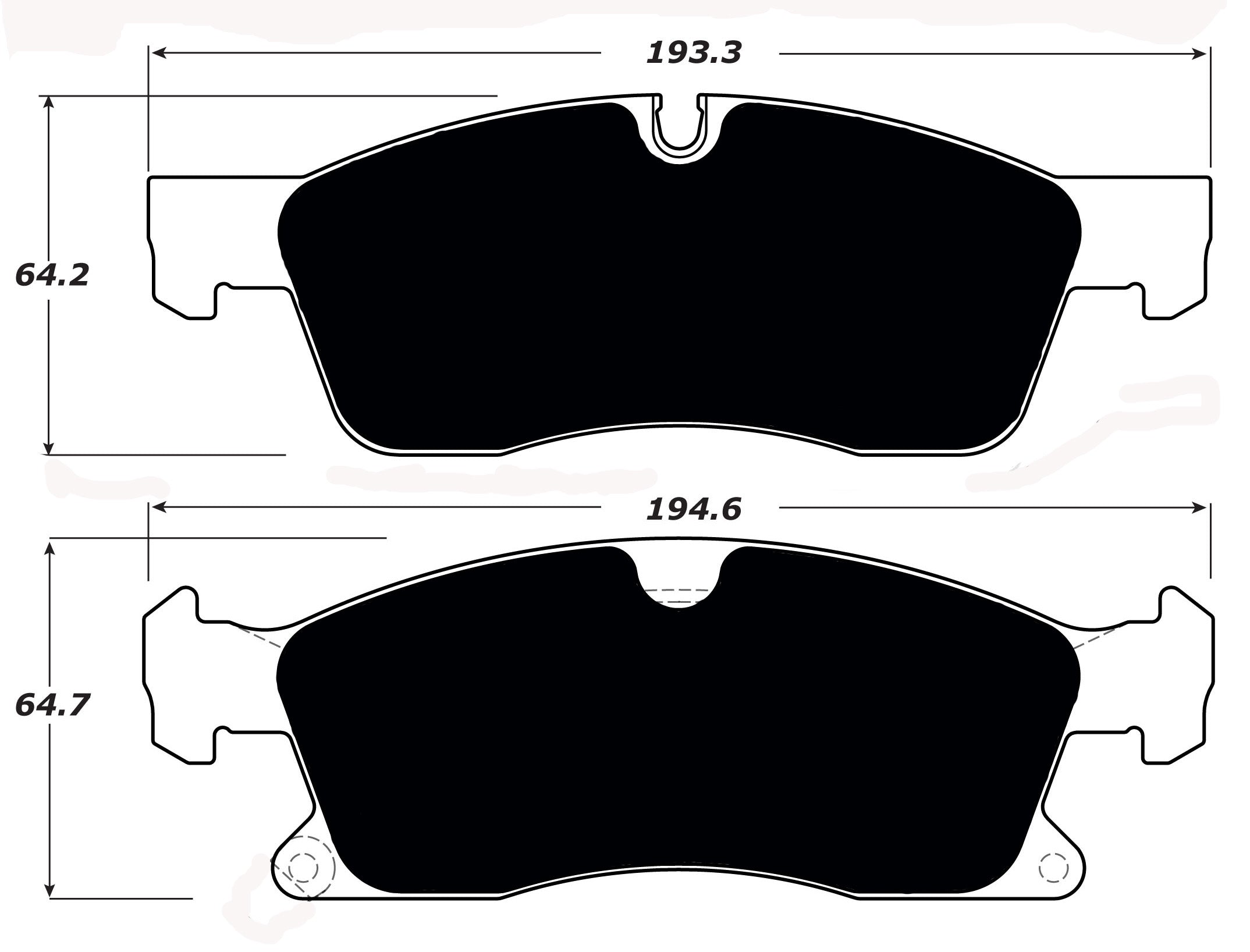 Porterfield Brake Pads for 2017 JEEP GRAND CHEROKEE w/350mm Front Disc