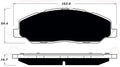 Porterfield Brake Pads for 2011 FORD MUSTANG V6