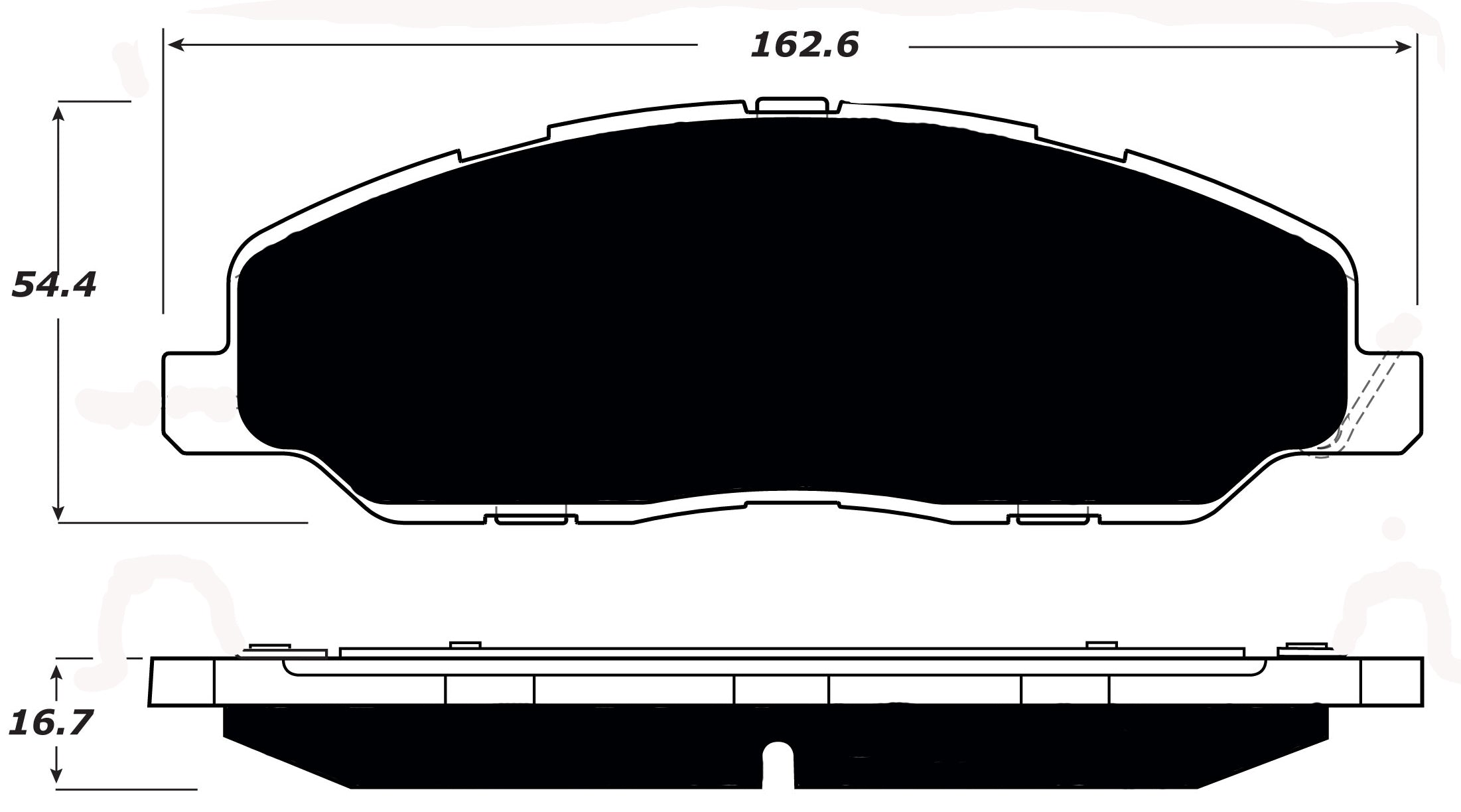 Porterfield Brake Pads for 2013 FORD MUSTANG V6