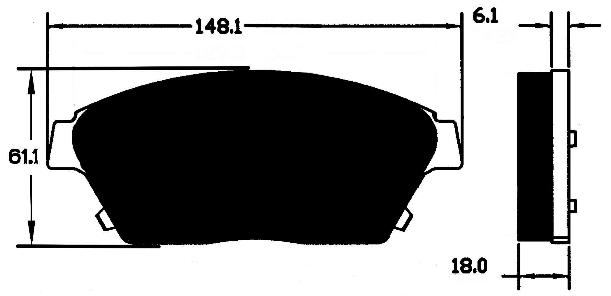 Porterfield Brake Pads for 2015 CADILLAC ATS