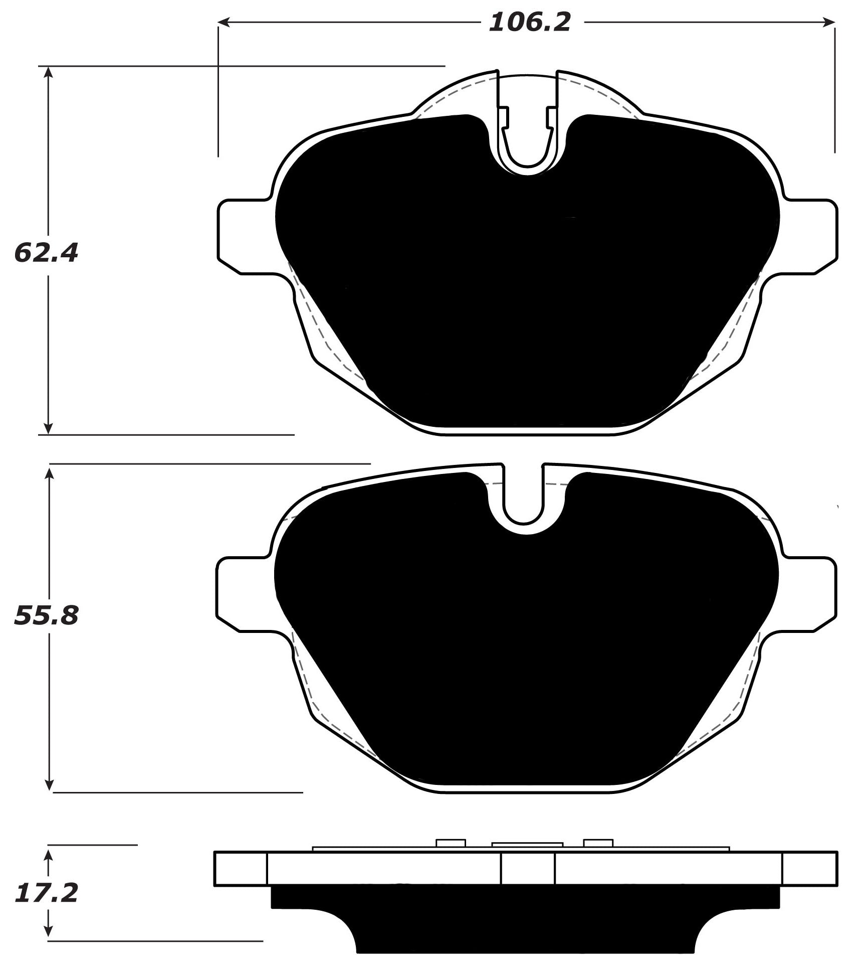 Porterfield Brake Pads for 2015 BMW 535d xDrive