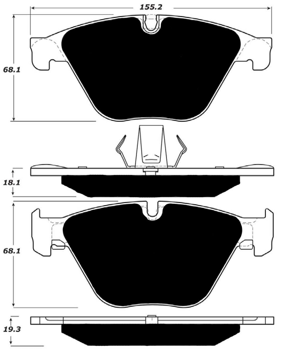 Porterfield Brake Pads for 2015 BMW 640i