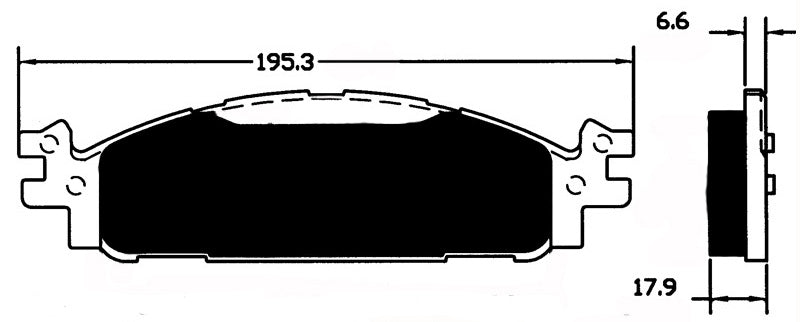 Porterfield Brake Pads for 2011 FORD FLEX