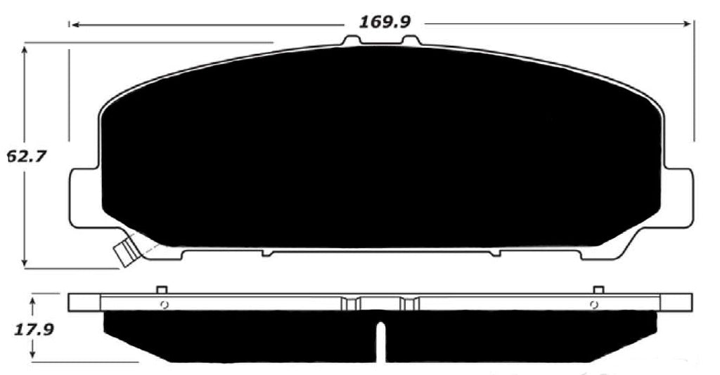 Porterfield Brake Pads for 2011 NISSAN TITAN