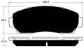 Porterfield Brake Pads for 2014 HONDA CROSSTOUR