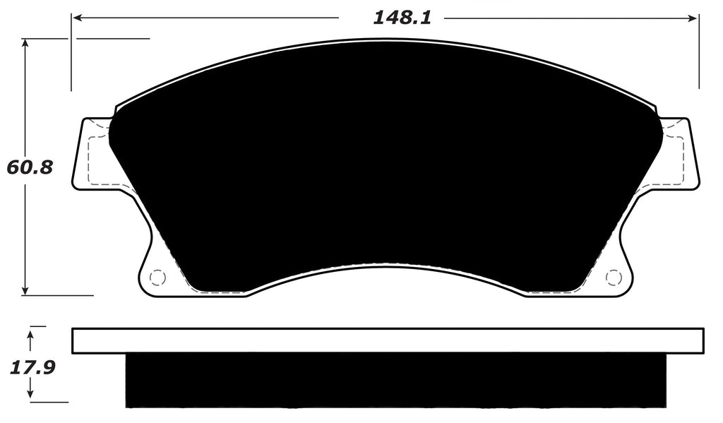 Porterfield Brake Pads for 2013 CHEVROLET SONIC
