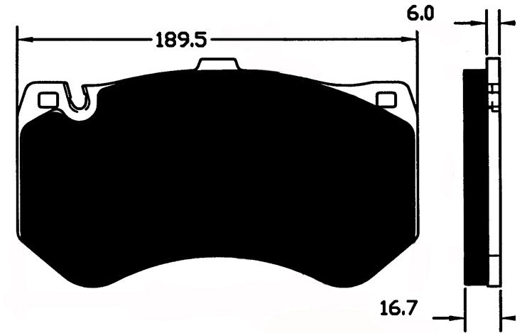 Porterfield Brake Pads for 2010 MERCEDES-BENZ E63 AMG - w/Ceramic Discs