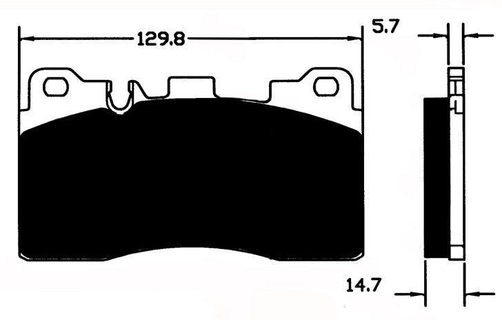 Porterfield Brake Pads for 2010 MERCEDES-BENZ E63 AMG - w/Ceramic Discs