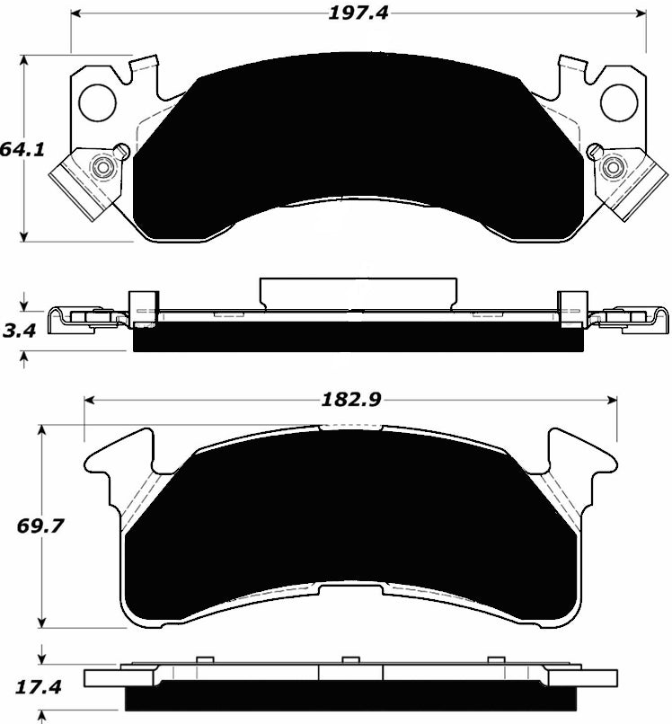 Porterfield Brake Pads for 1989 GMC SUBURBAN 2500 4WD