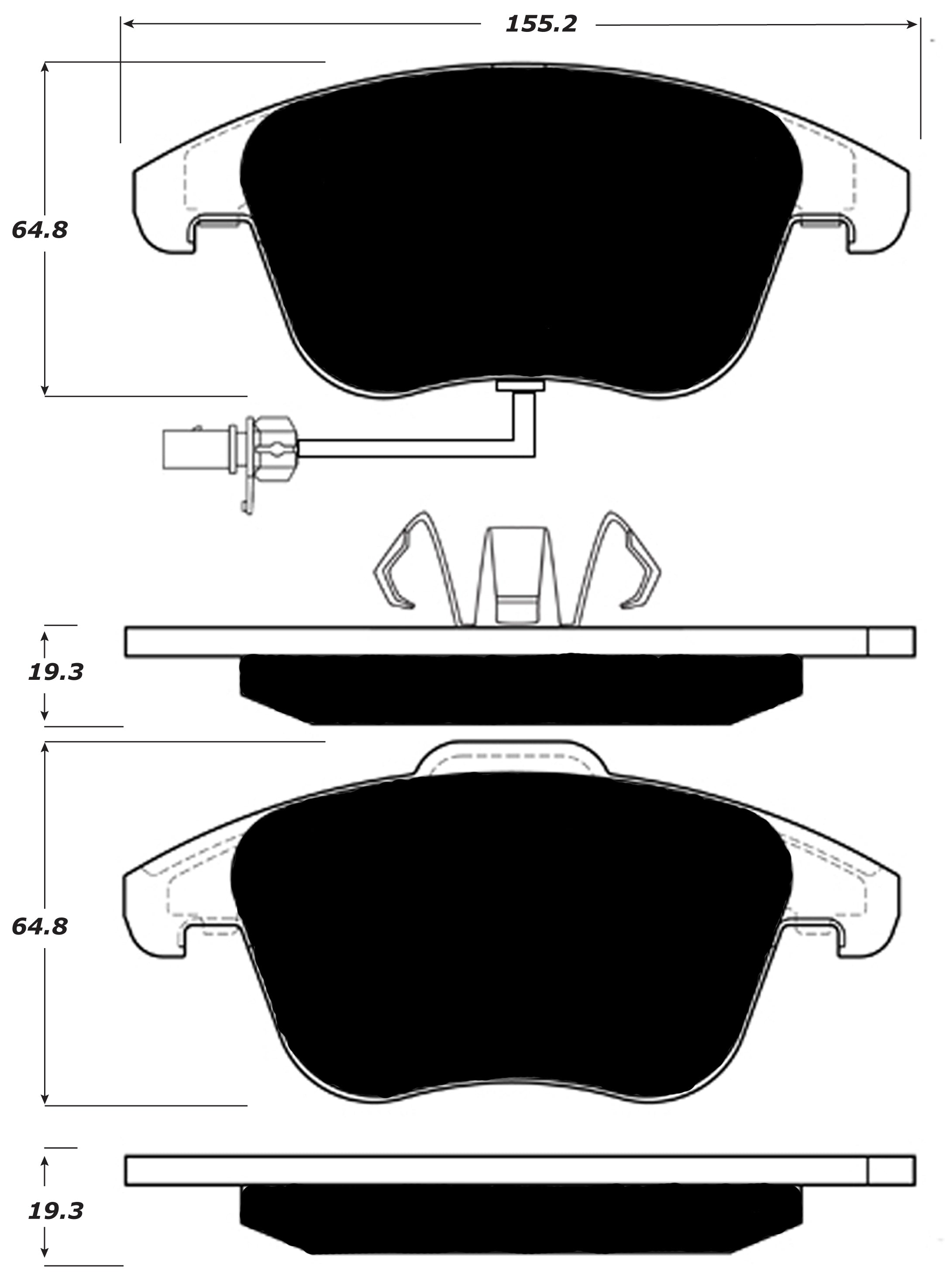 Porterfield Brake Pads for 2012 AUDI A5/A5 Quattro - 314mm Front Disc