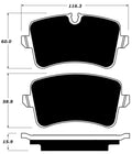 Porterfield Brake Pads for 2017 AUDI A6 Quattro - 2.0T w/TWR Caliper