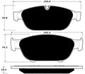 Porterfield Brake Pads for 2016 AUDI A8/A8 Quattro 3.0