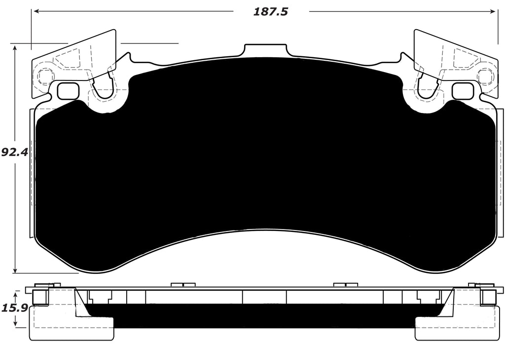 Porterfield Brake Pads for 2012 AUDI S7 - (Excluding Ceramic Discs)