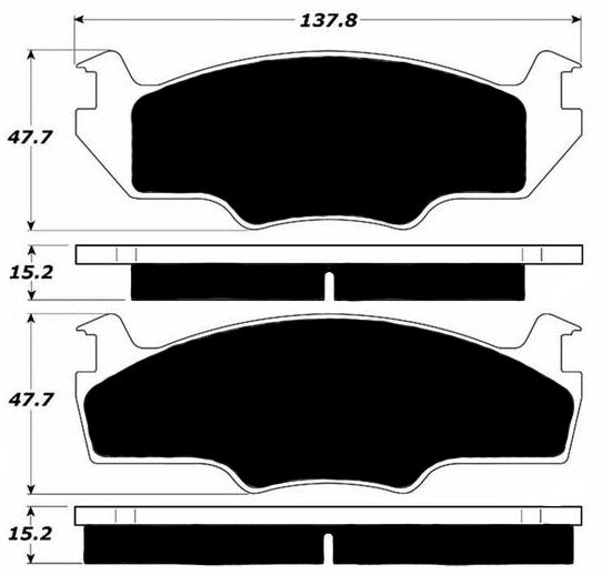 Porterfield Brake Pads for 1984 VOLKSWAGEN RABBIT