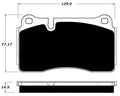 Porterfield Brake Pads for 2013 AUDI TT Quattro- TTRS