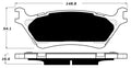Porterfield Brake Pads for 2017 FORD F150 2WD W/MANUAL PB