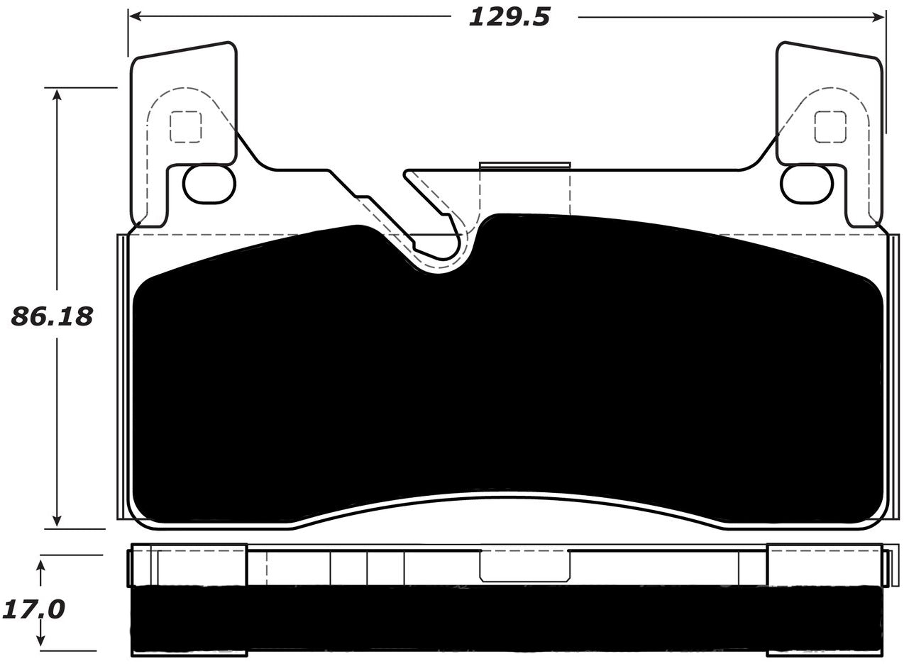 Porterfield Brake Pads for 2015 MERCEDES-BENZ SLS w/Iron Discs