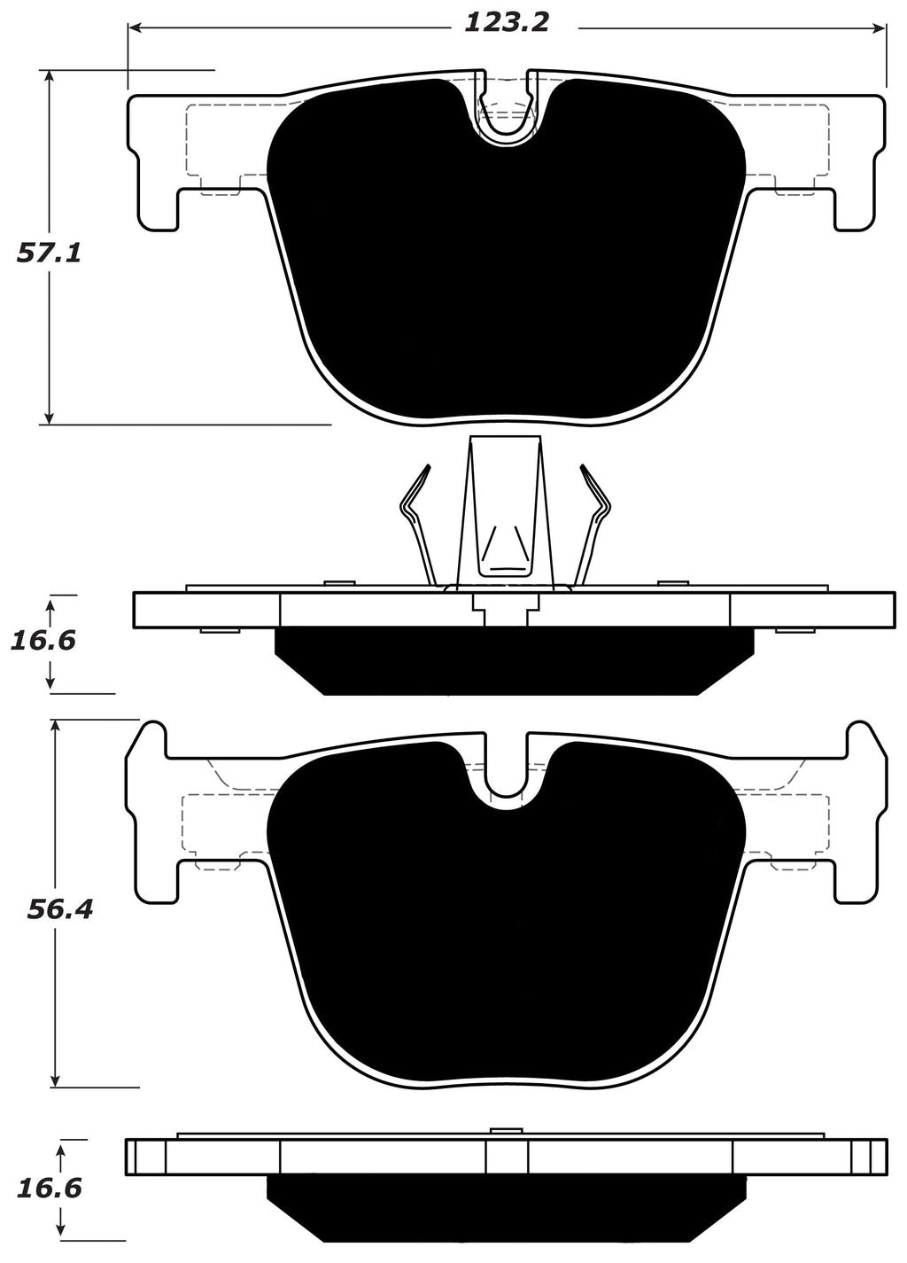 Porterfield Brake Pads for 2016 BMW 335 Sedan M Sport Pkg