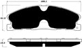 Porterfield Brake Pads for 2015 FORD TAURUS Police