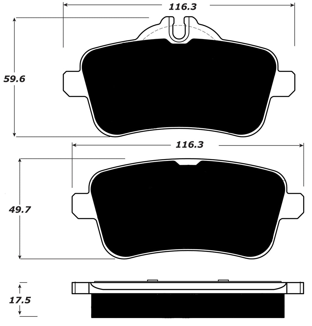 Porterfield Brake Pads for 2016 MERCEDES-BENZ GLE63 AMG