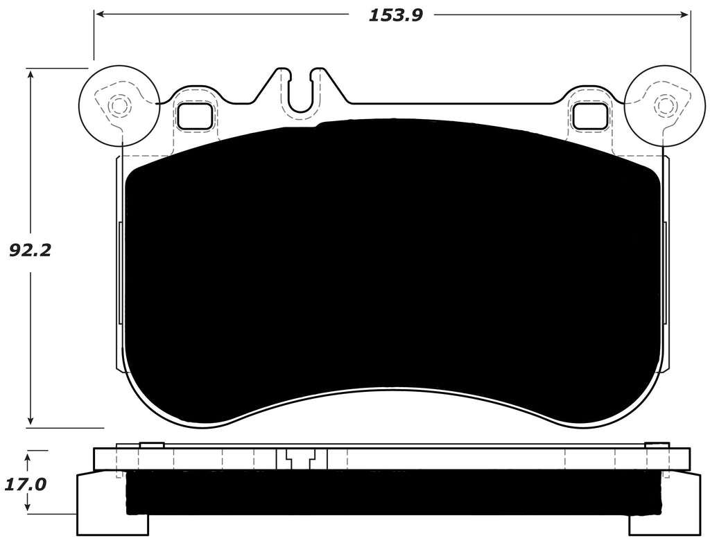 Porterfield Brake Pads for 2014 MERCEDES-BENZ CLS550
