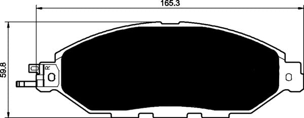 Porterfield Brake Pads for 2016 NISSAN MURANO Crosscabriolet