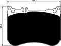 Porterfield Brake Pads for 2015 MERCEDES-BENZ S550