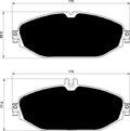 Porterfield Brake Pads for 2015 MERCEDES-BENZ C300(W204.080)