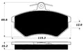 Porterfield Brake Pads for 1998 VOLKSWAGEN GOLF 2.0L 4 Cyl