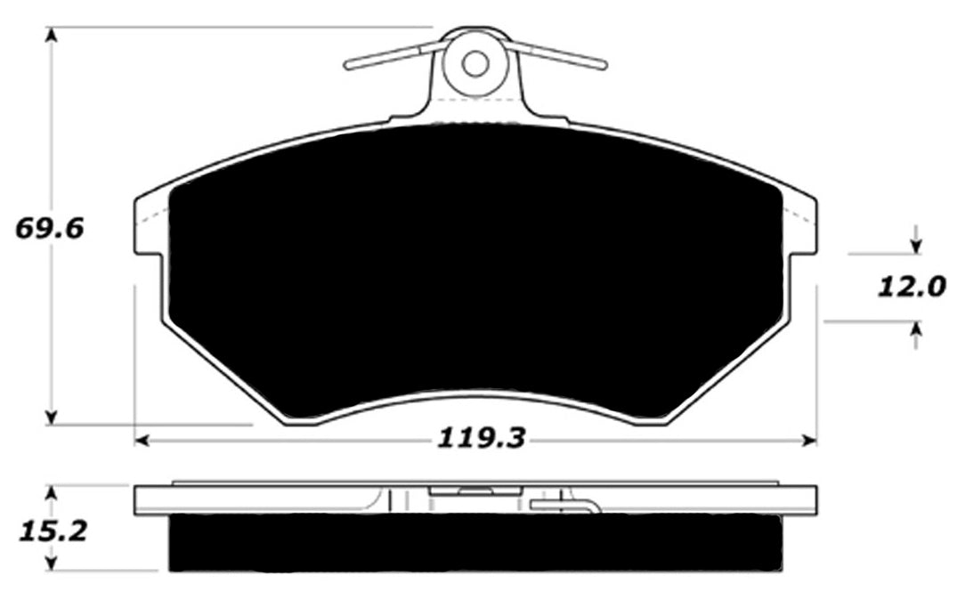 Porterfield Brake Pads for 1993 VOLKSWAGEN JETTA III R/Drum