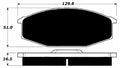 Porterfield Brake Pads for 1980 NISSAN 280ZX