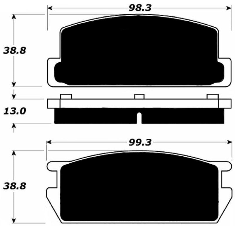 Porterfield Brake Pads for 1984 MAZDA RX 7 GSL