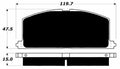 Porterfield Brake Pads for 1989 TOYOTA MR 2