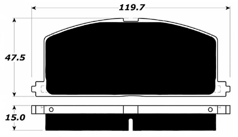 Porterfield Brake Pads for 1986 TOYOTA CELICA GT-S