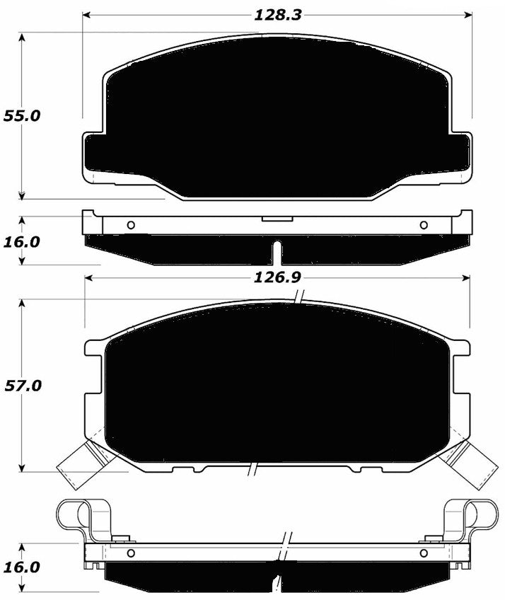 Porterfield Brake Pads for 1983 TOYOTA CELICA GT-S