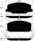 Porterfield Brake Pads for 1985 TOYOTA SUPRA