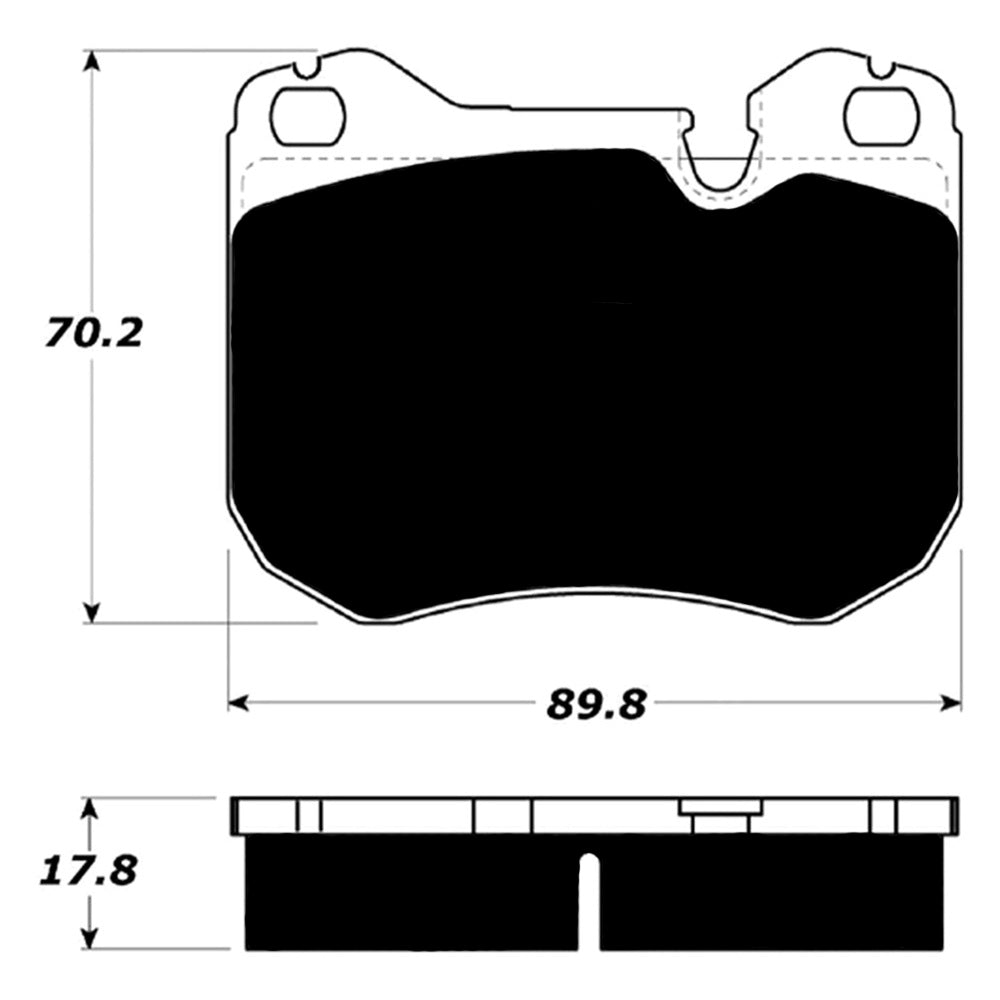 Porterfield Brake Pads for 1988 MERCEDES-BENZ 560 SL