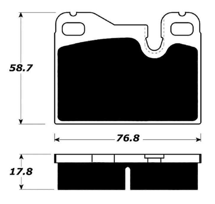Porterfield Brake Pads for 1984 PORSCHE 928