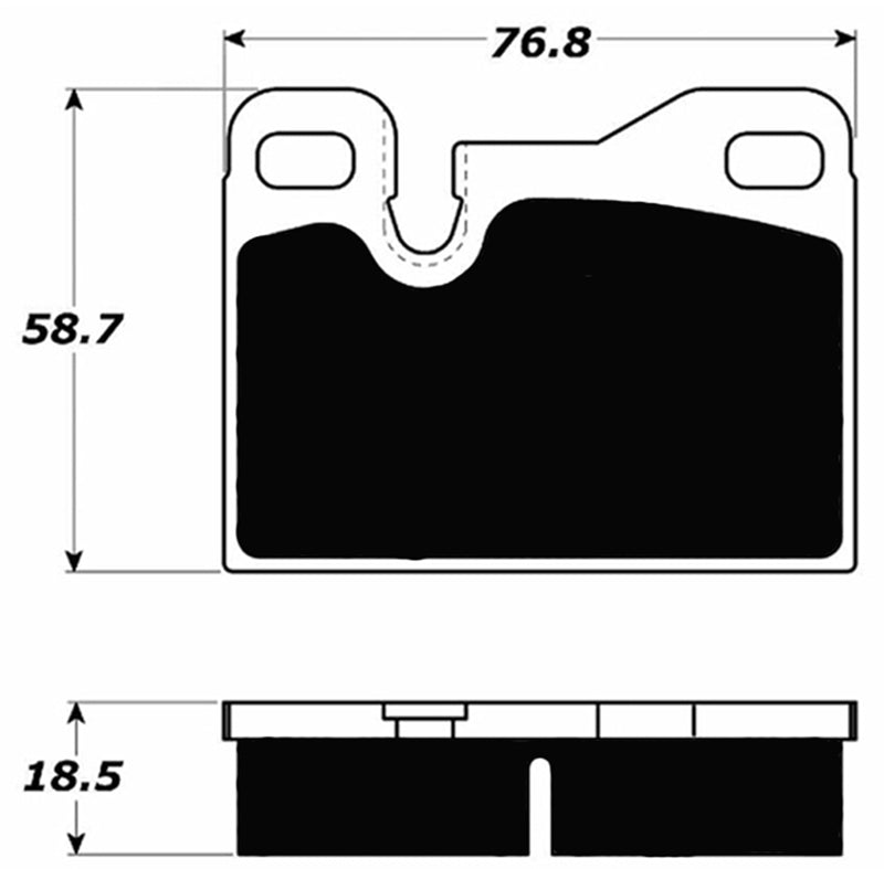 Porterfield Brake Pads for 1979 PORSCHE 924