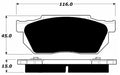 Porterfield Brake Pads for 1987 HONDA PRELUDE DX